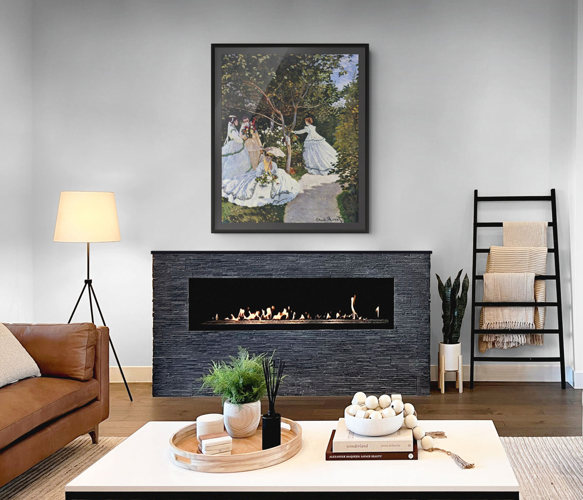 Femmes au jardin -Claude Monet - Toile premium 430g (qualité galerie)