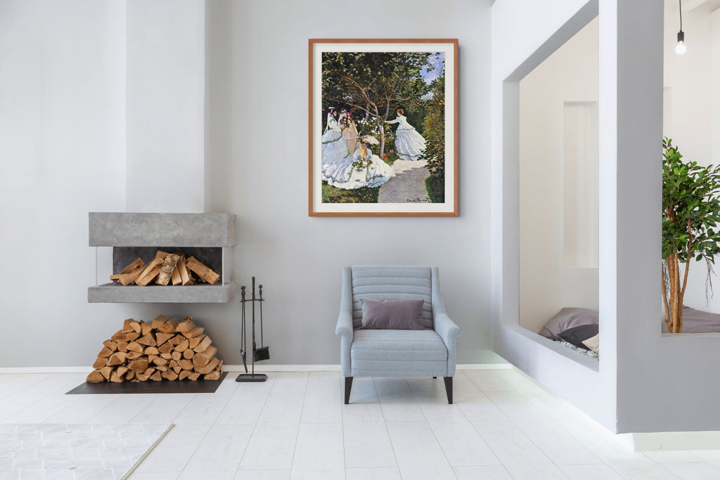 Femmes au jardin -Claude Monet - Toile premium 430g (qualité galerie)