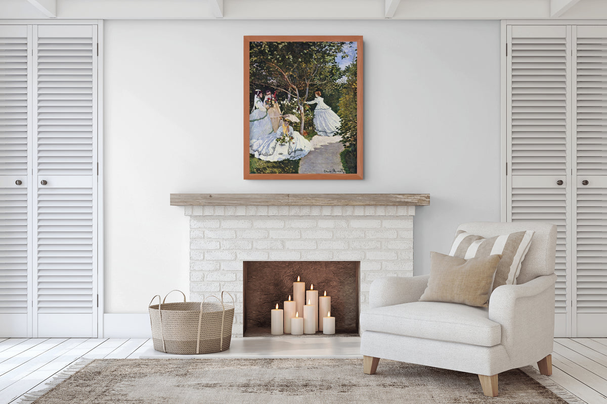 Femmes au jardin -Claude Monet - Toile premium 430g (qualité galerie)