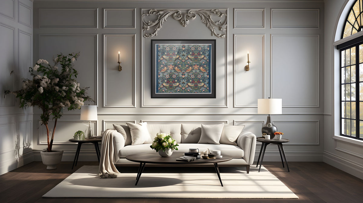 The Strawberry Thief - William Morris - Premium Canvas 430g (gallery quality)