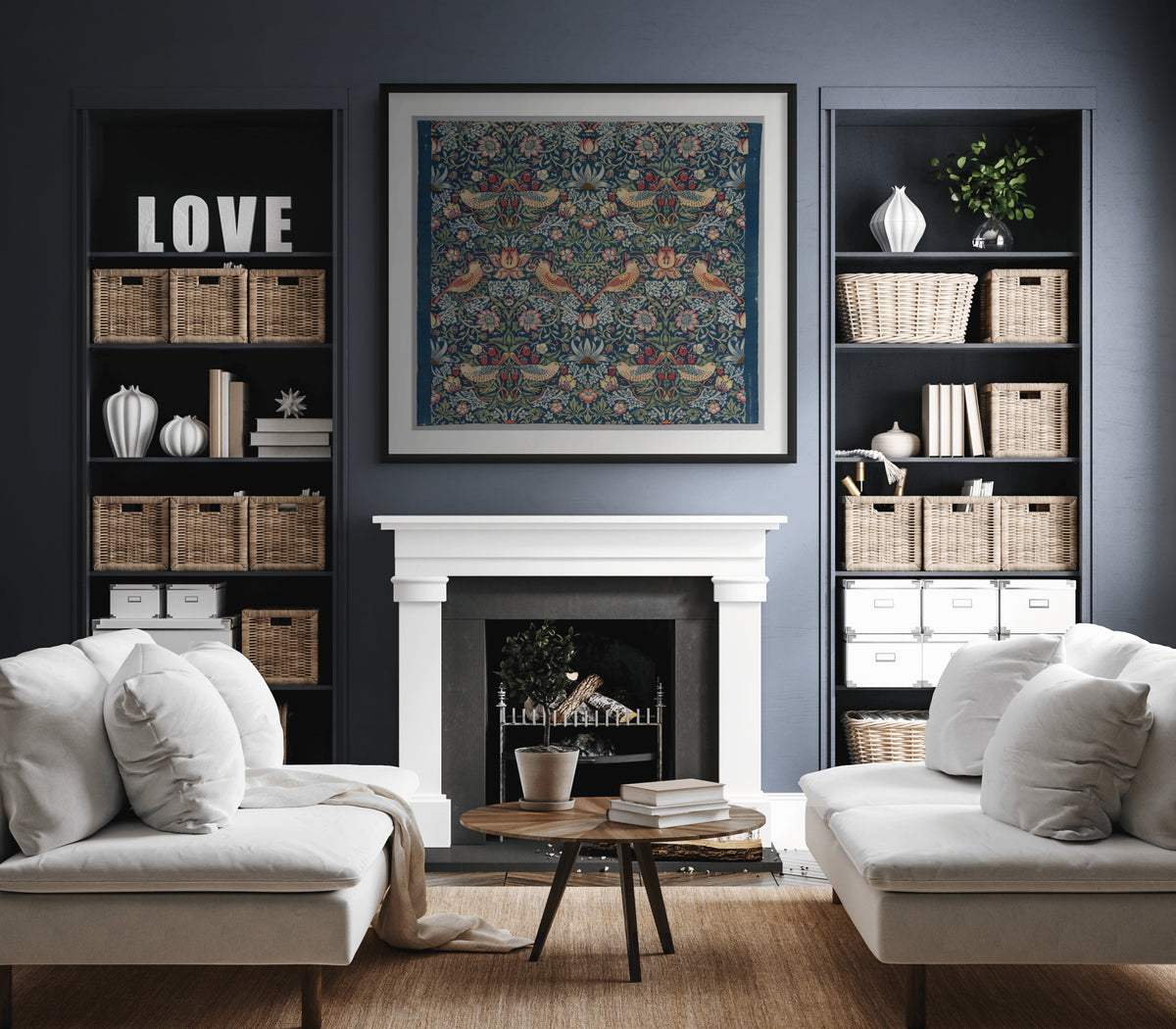 The Strawberry Thief - William Morris - Premium Canvas 430g (gallery quality)