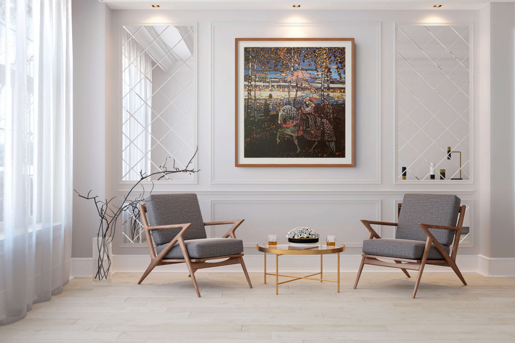 Pareja a caballo - Wassily Kandinsky - Lienzo premium 430g (calidad de galeria)