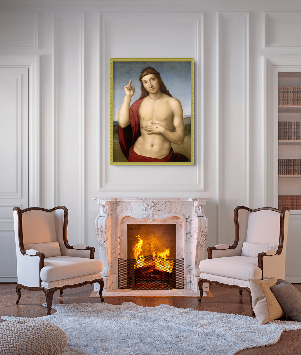 Christ Blessing - Raphael Sanzio - 430g Premium Canvas (gallery quality)