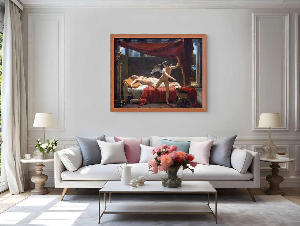 Cupido y Psique - Francois- Edouard Picot - Lienzo premium 430g (calidad de galeria)