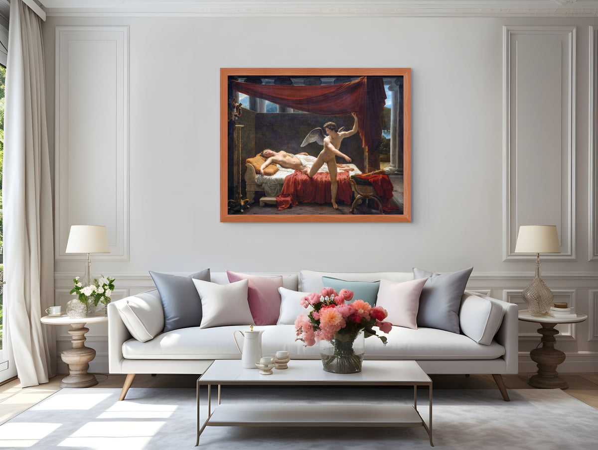 Cupido y Psique - Francois- Edouard Picot - Lienzo premium 430g (calidad de galeria)