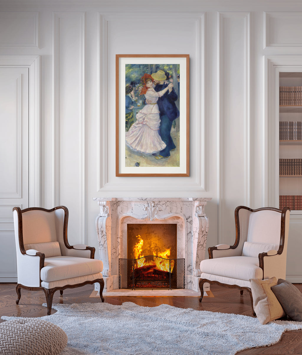 Baile en Bougival -Pierre Auguste Renoir - Lienzo premium 430g (calidad de galeria)