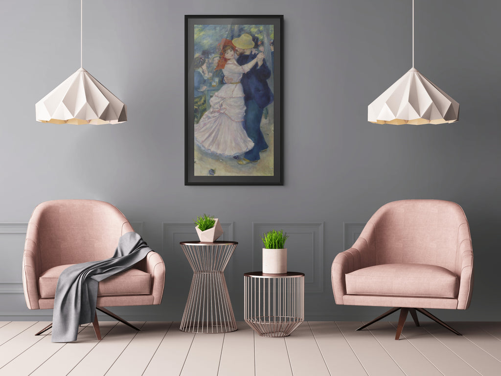 Baile en Bougival -Pierre Auguste Renoir - Lienzo premium 430g (calidad de galeria)