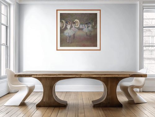 Bailarinas en la rotonda de la opera de paris - Edgar Degas - Lienzo premium 430g (calidad de galeria)