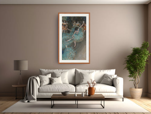 Bailarina de verde -Edgar Degas - Lienzo premium 430g (calidad de galeria)
