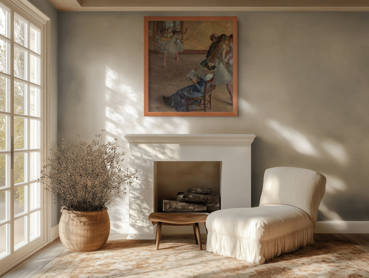 La classe de ballet - Edgar Degas - Toile premium 430g (qualité galerie)
