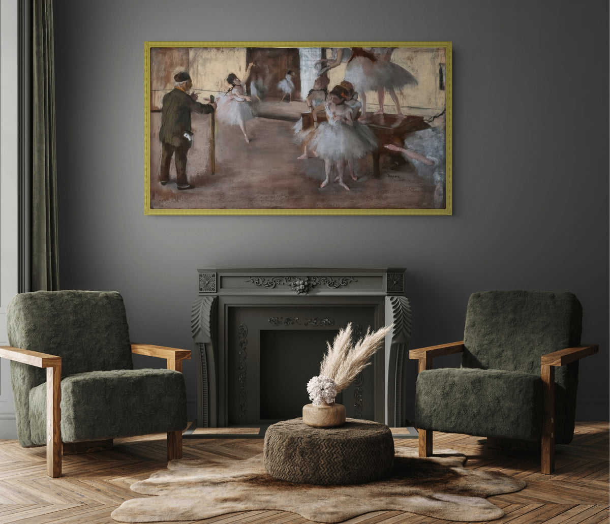 The Ballet Class - Edgar Degas - Premium Canvas 430g (gallery quality)