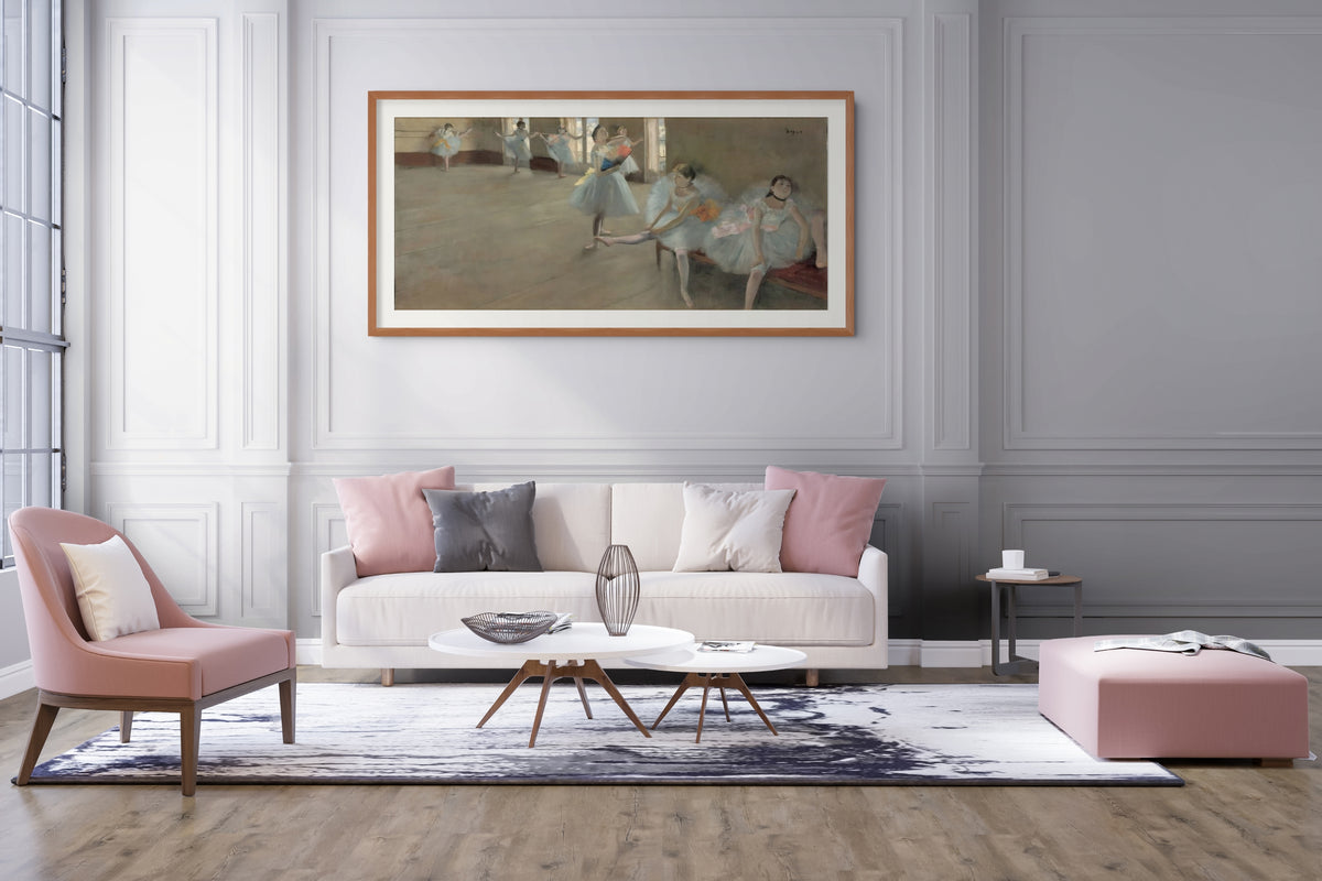 La lección de danza - Edgar Degas - Lienzo premium 430g (calidad de galeria)