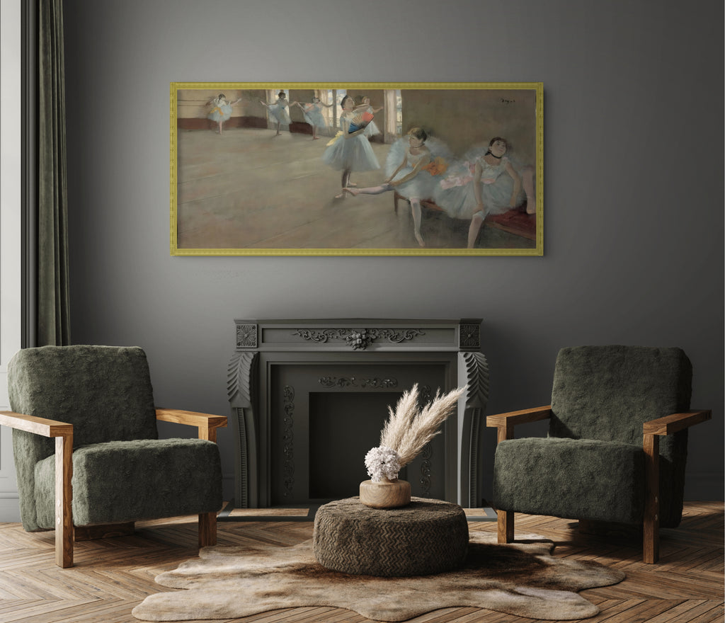 La lección de danza - Edgar Degas - Lienzo premium 430g (calidad de galeria)