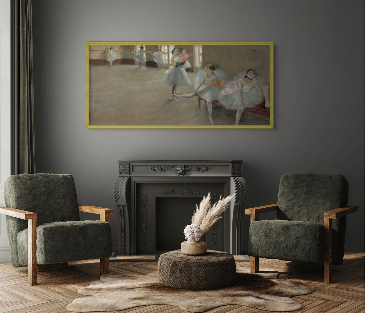La lección de danza - Edgar Degas - Lienzo premium 430g (calidad de galeria)