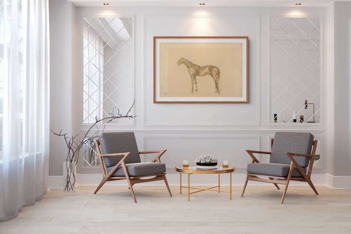 Caballo - Edgar Degas - Lienzo premium 430g (calidad de galeria)