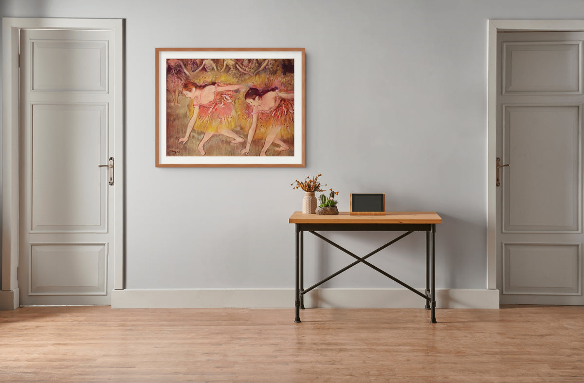Danseuses faisant une révérence - Edgar Degas - Toile premium 430g (qualité galerie)