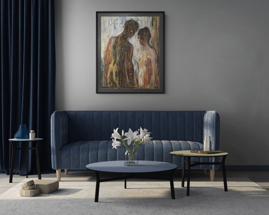 Le Baiser - Edvard Munch - Toile premium 430g (qualité galerie)