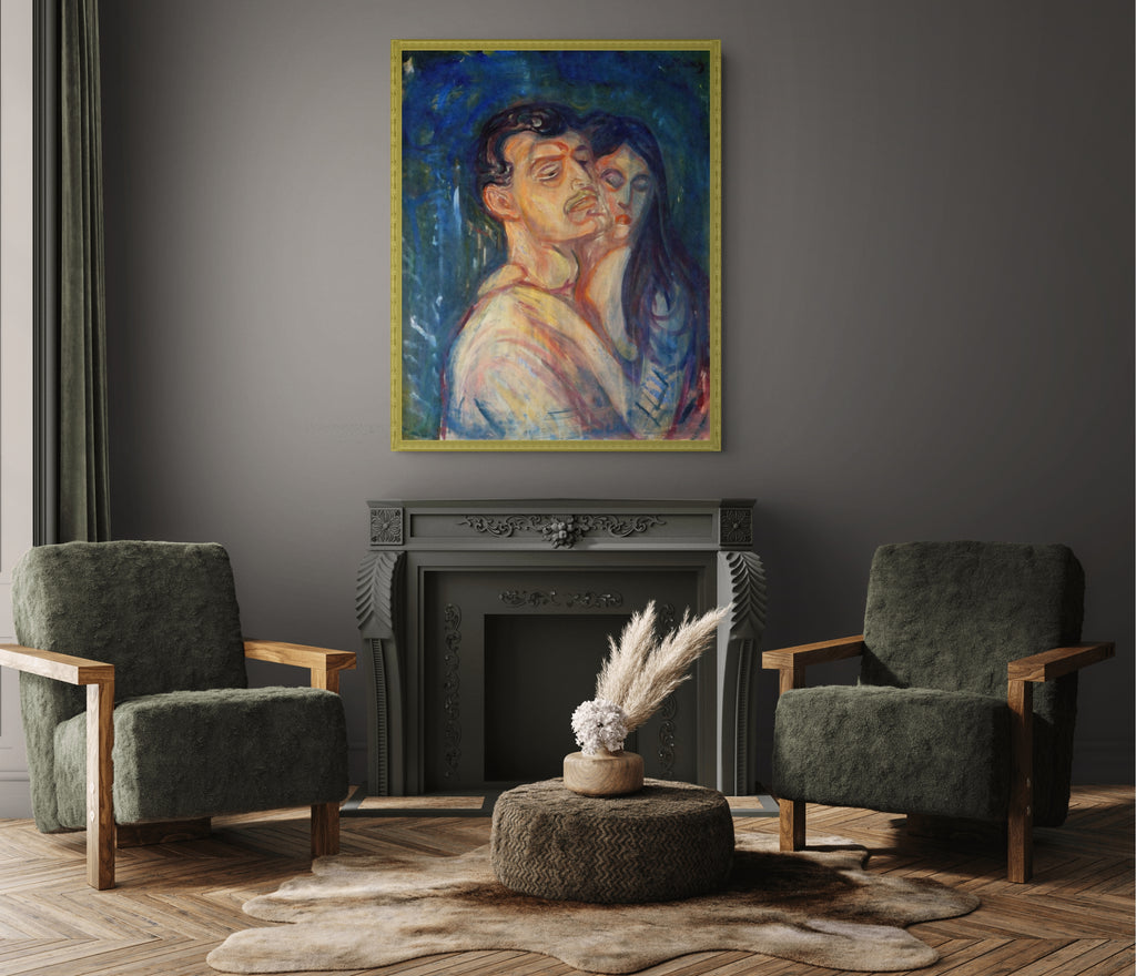 The Kiss - Edvard Munch - Premium canvas 430g (gallery quality)