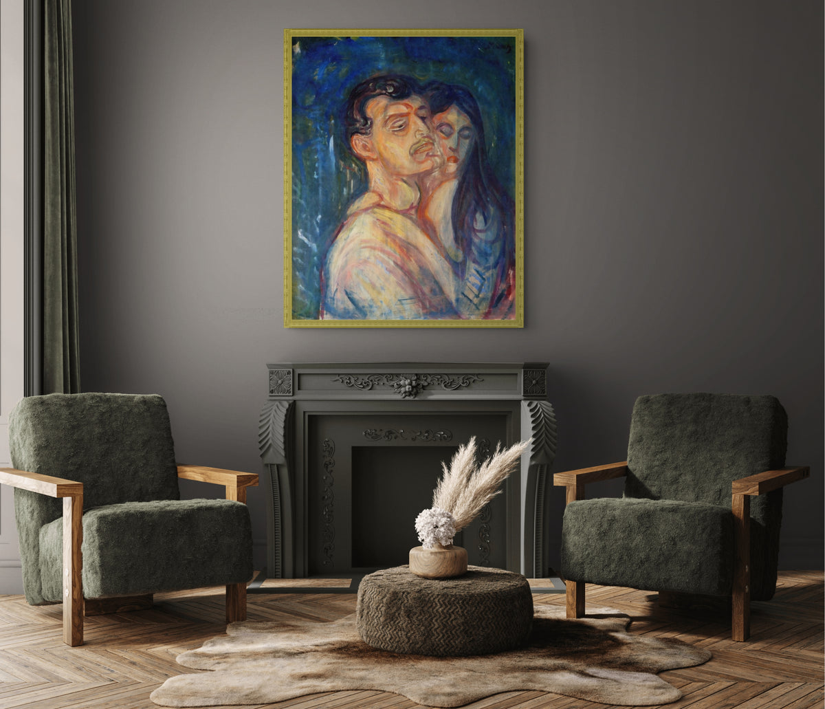 The Kiss - Edvard Munch - Premium canvas 430g (gallery quality)