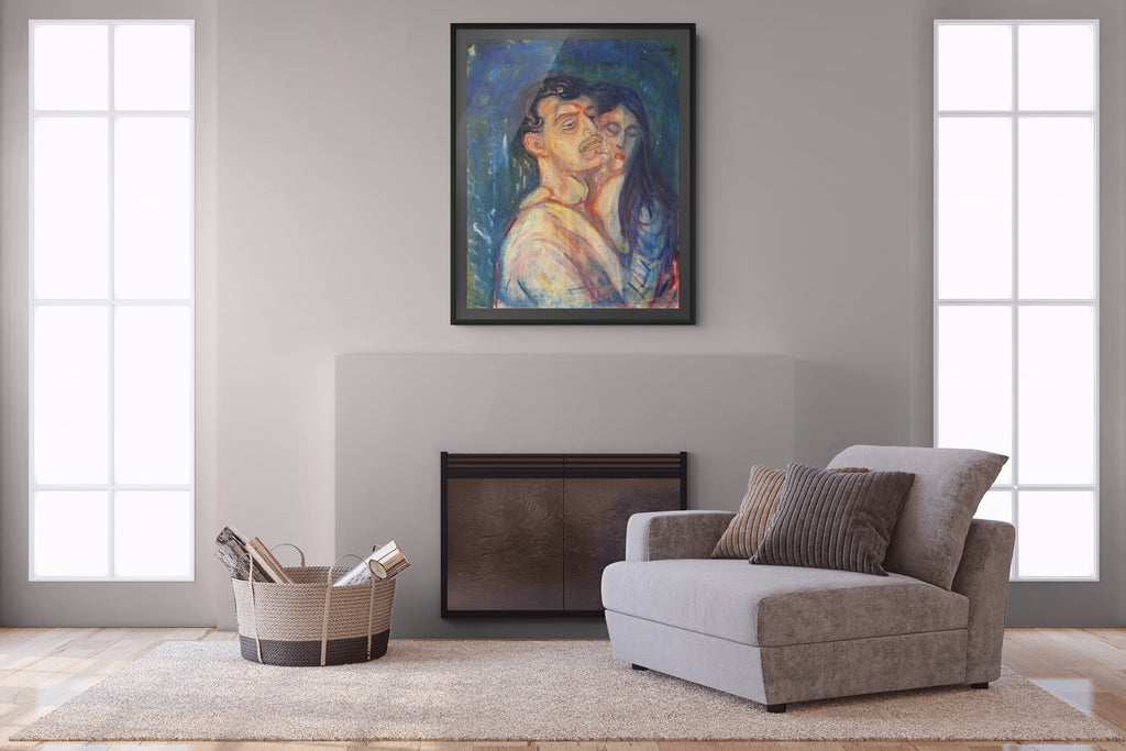 The Kiss - Edvard Munch - Premium canvas 430g (gallery quality)