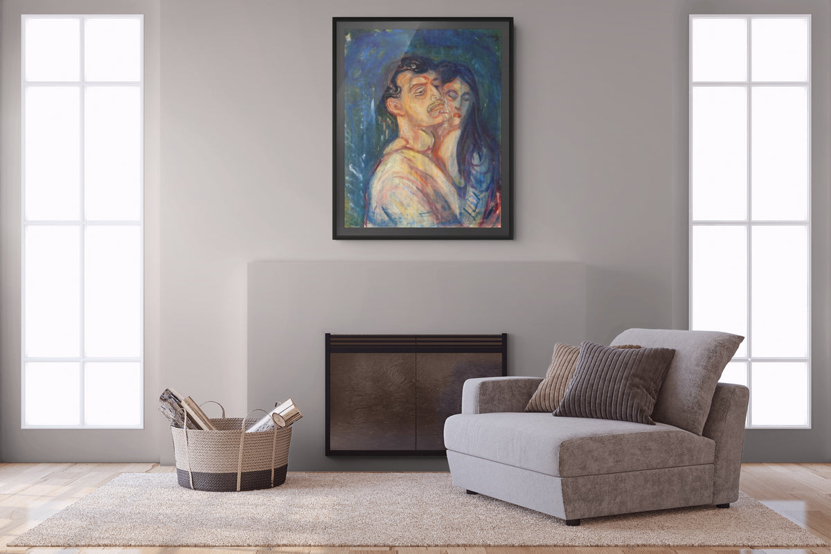 The Kiss - Edvard Munch - Premium canvas 430g (gallery quality)