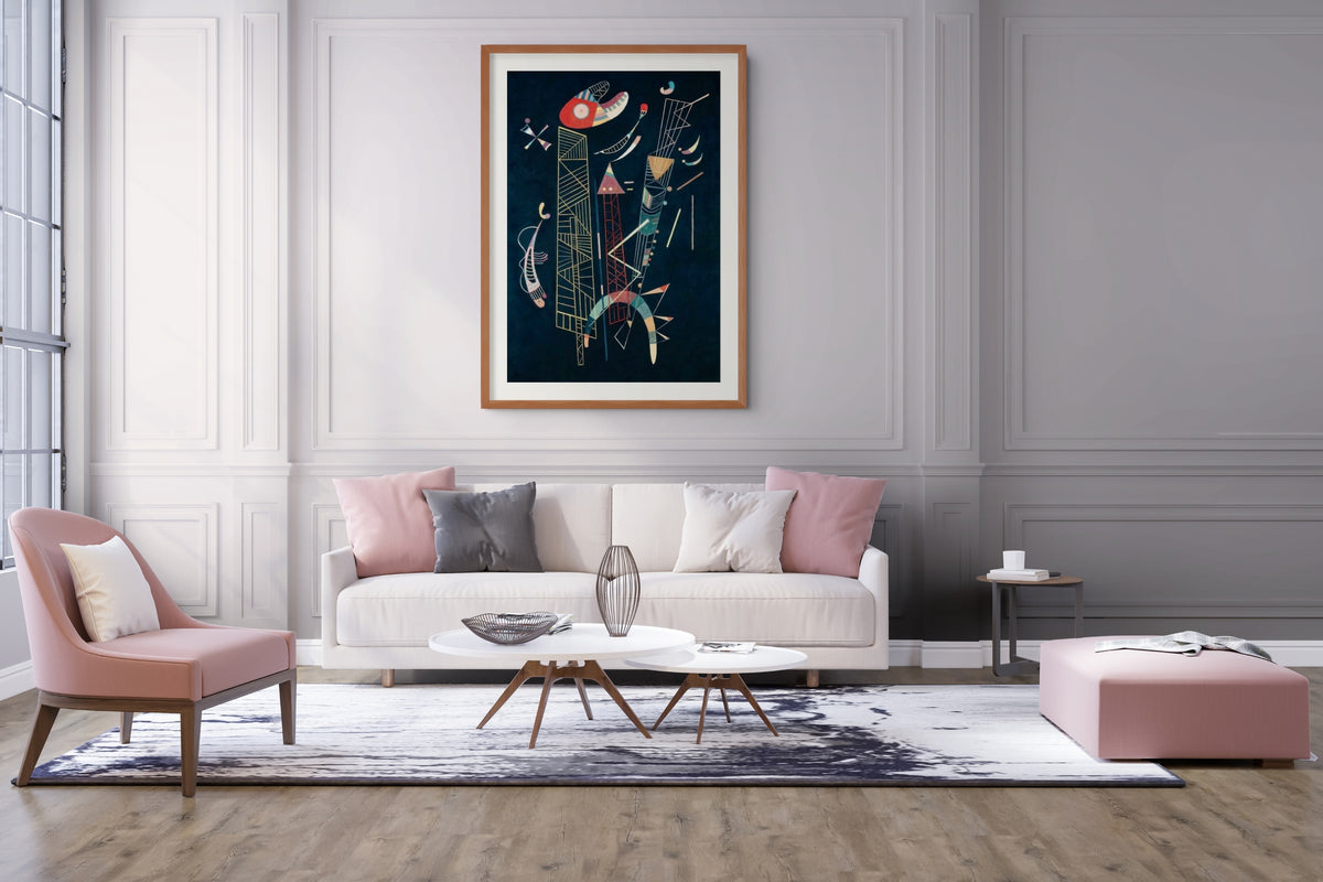 Couple on Horseback - Wassily Kandinsky - Premium 430g canvas (gallery quality)