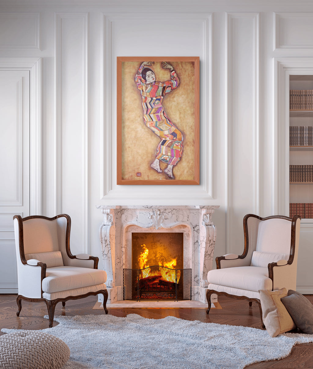Portrait of Friederike Maria Beer - Egon Schiele - Premium canvas 430g (gallery quality)
