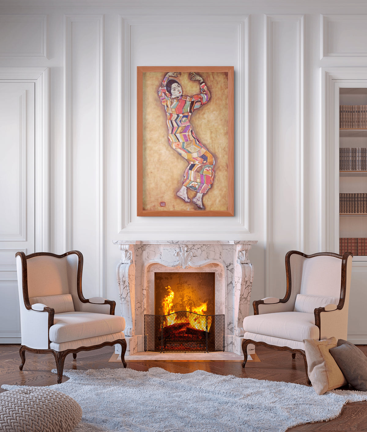 Portrait of Friederike Maria Beer - Egon Schiele - Premium canvas 430g (gallery quality)