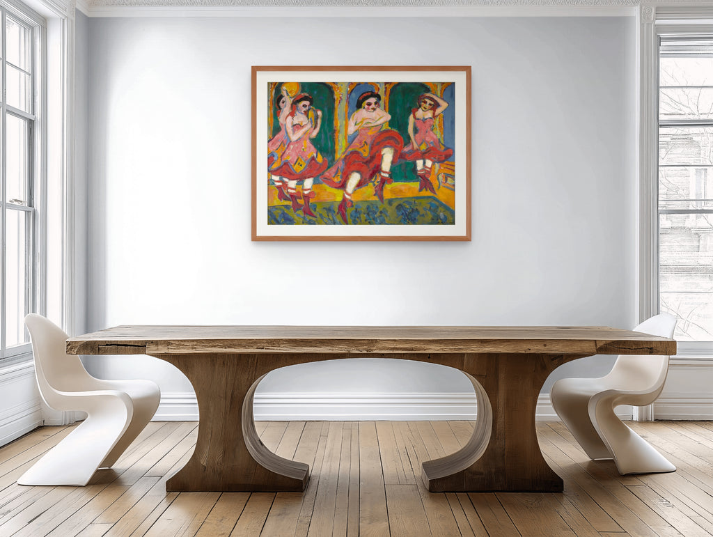 Csardas Dancers - Ernst Ludwig Kirchner - Premium Canvas 430g (gallery quality)