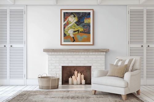 Bailarina de variedades - Ernst Ludwig Kirchner - Lienzo premium 430g (calidad de galeria)
