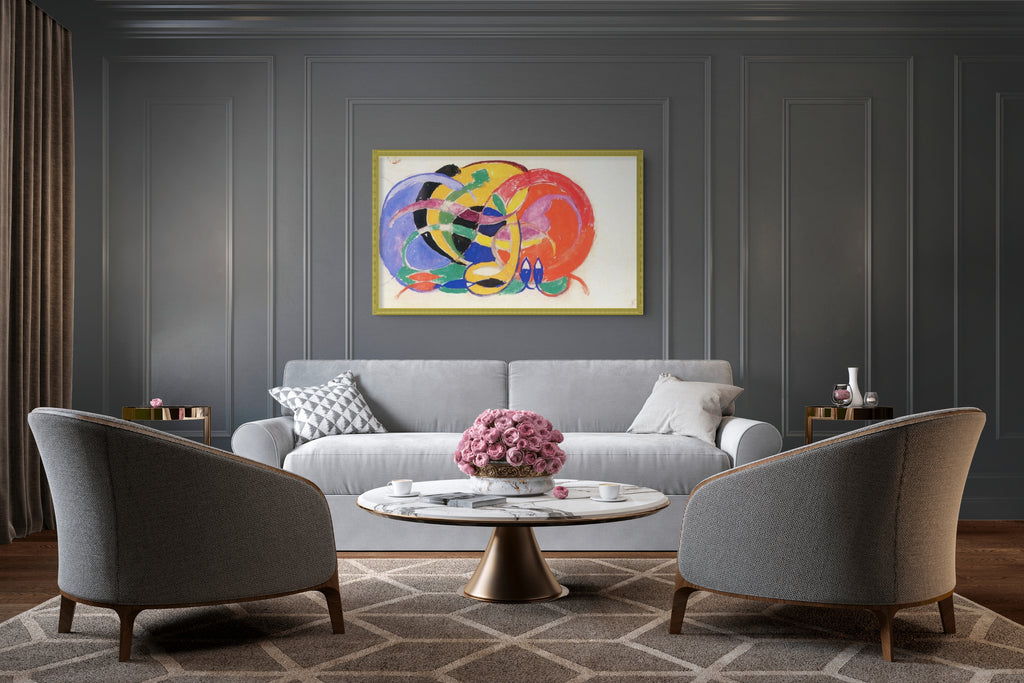 Composicion abstracta - Franz Marc - Lienzo premium 430g (calidad de galeria)