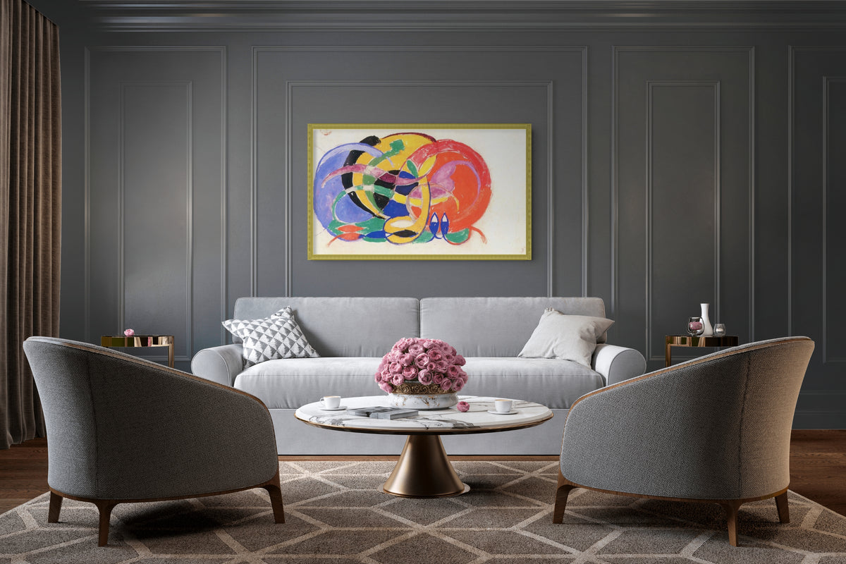 Composicion abstracta - Franz Marc - Lienzo premium 430g (calidad de galeria)
