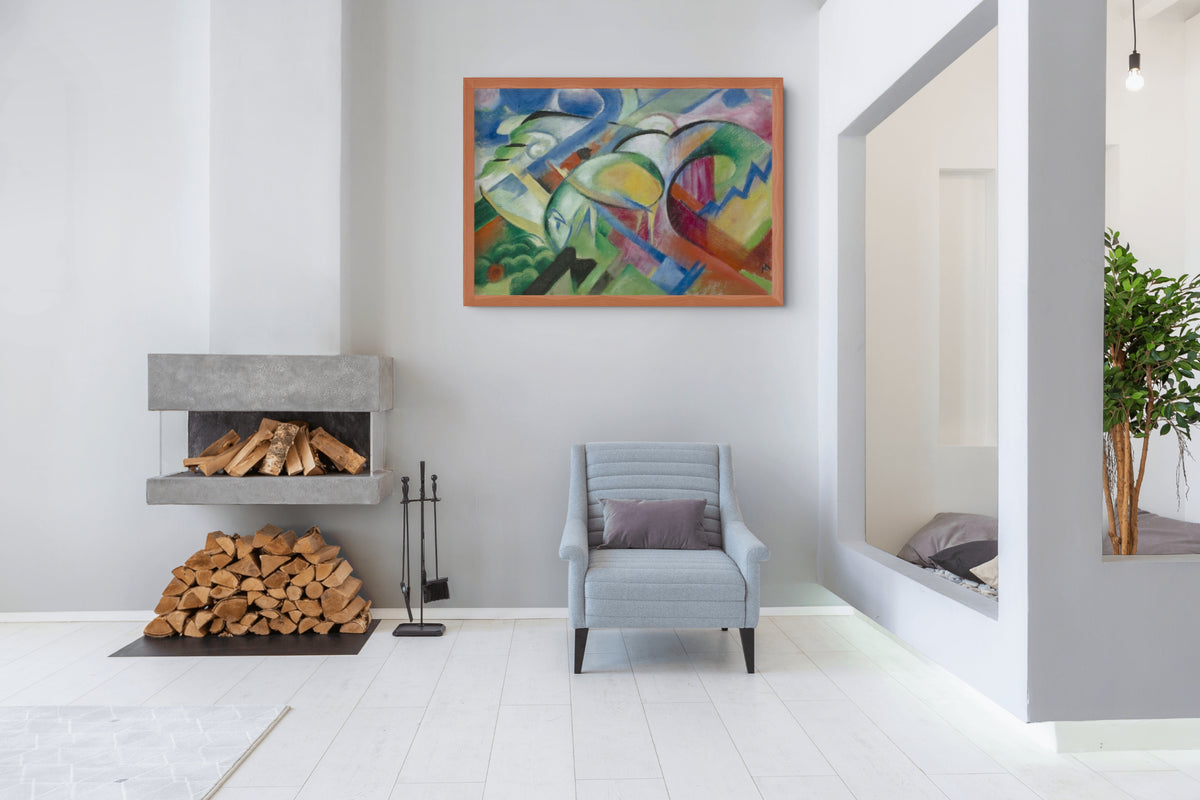 Playing Forms - Franz Marc - Premium Canvas 430g (gallery quality)