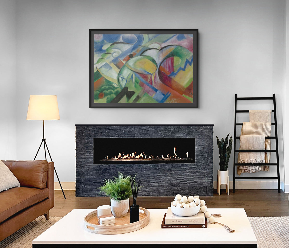Playing Forms - Franz Marc - Premium Canvas 430g (gallery quality)