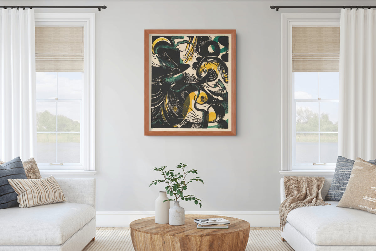 L'histoire de la création II - Franz Marc - Toile premium 430g (qualité galerie)