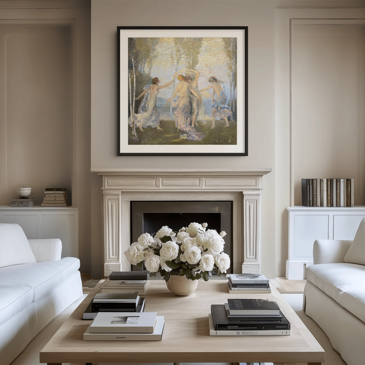 Dancing Nymphs - Frederick William Hutchison - 430g Premium Canvas (gallery quality)