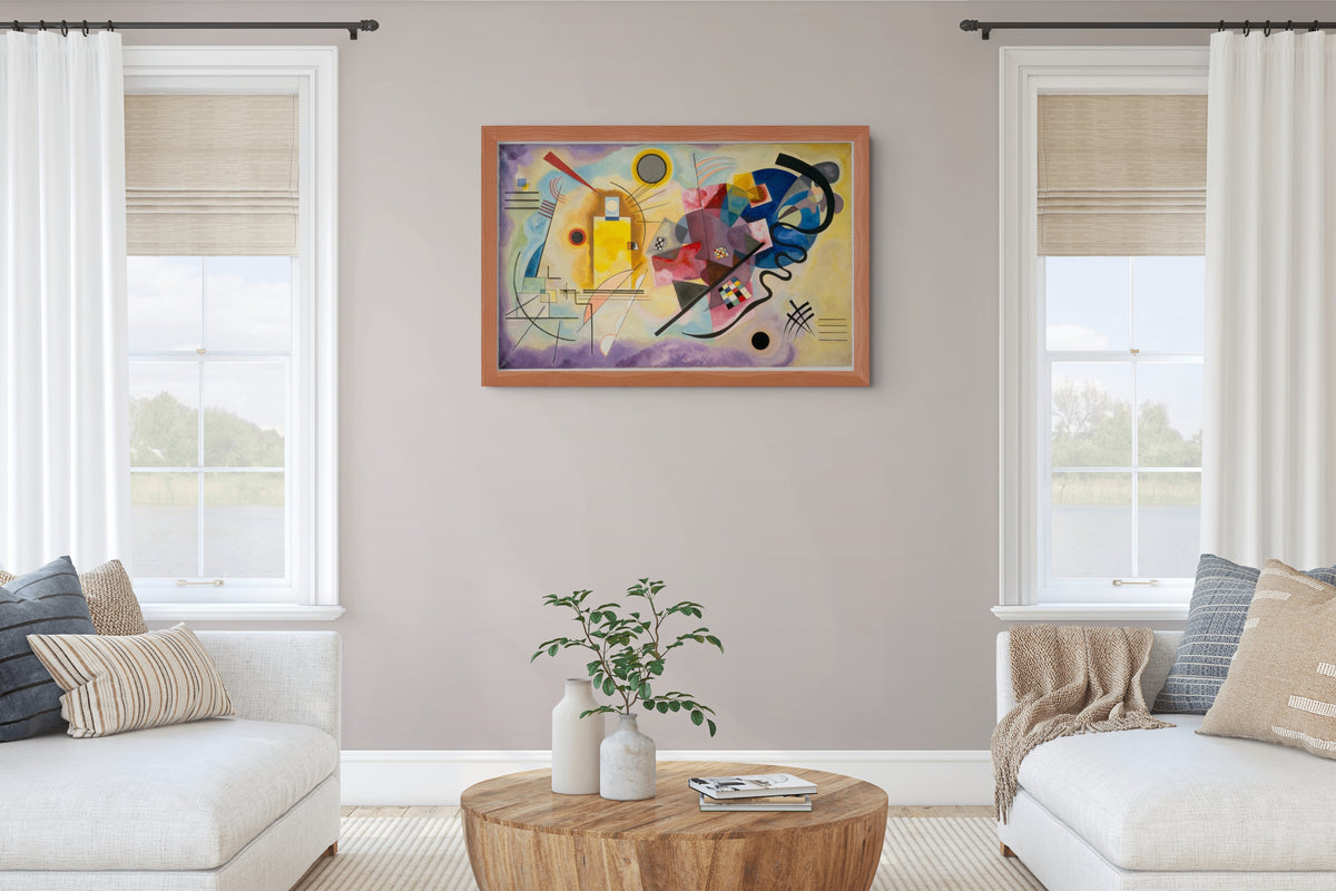 Yellow, Red, Blue - Wassily Kandinsky - Premium Canvas 430g (gallery quality)