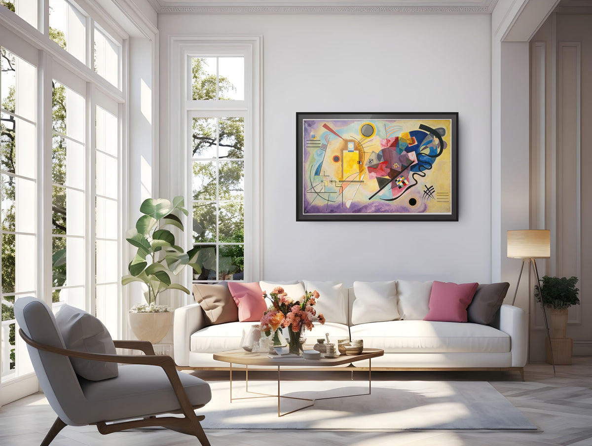 Yellow, Red, Blue - Wassily Kandinsky - Premium Canvas 430g (gallery quality)