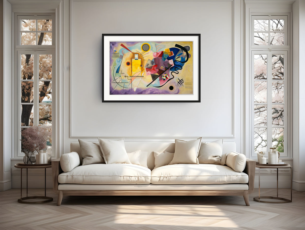 Yellow, Red, Blue - Wassily Kandinsky - Premium Canvas 430g (gallery quality)