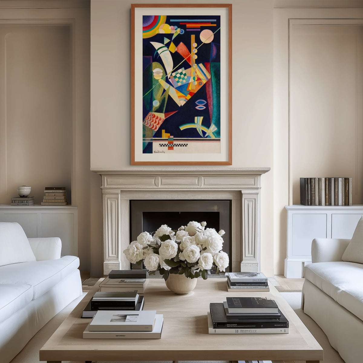Dureza aguda - Wassily Kandinsky - Lienzo premium 430g (calidad de galeria)