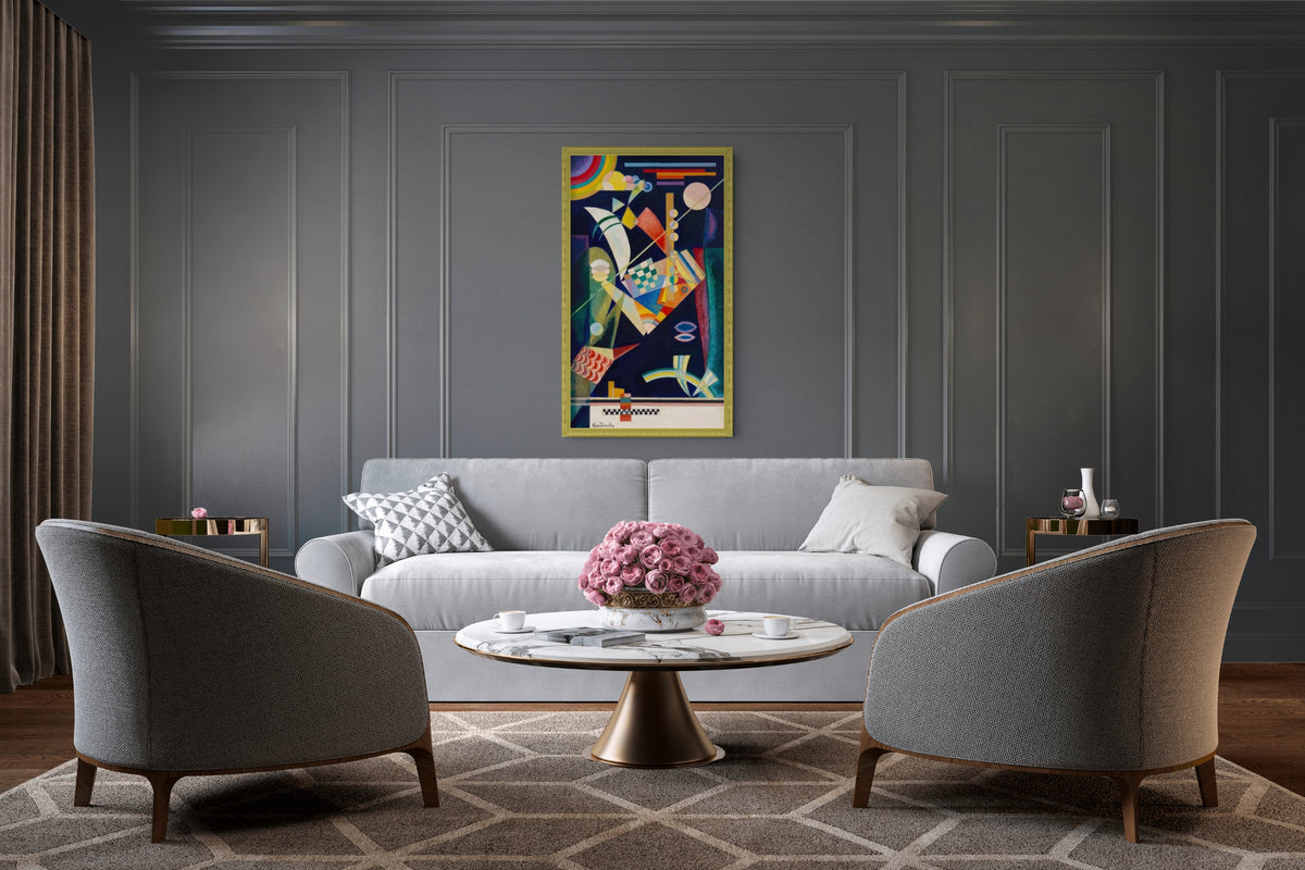 Dureza aguda - Wassily Kandinsky - Lienzo premium 430g (calidad de galeria)
