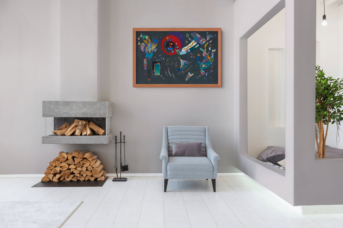 Alrededor del círculo - Wassily Kandinsky - Lienzo premium 430g (calidad de galeria)