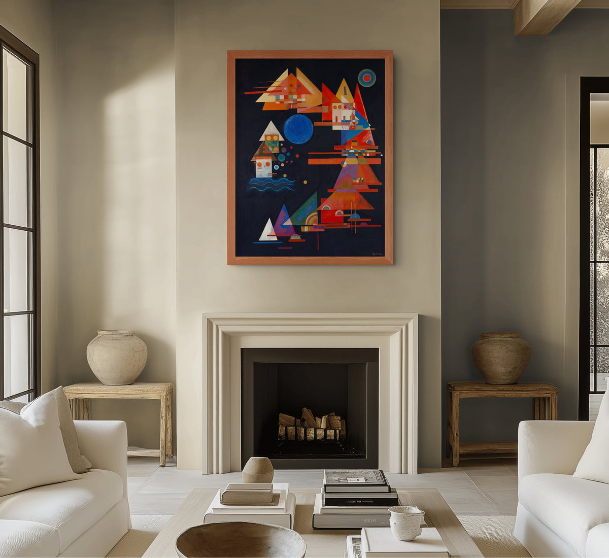 Puntos en el arco - Wassily Kandinsky - Lienzo premium 430g (calidad de galeria)
