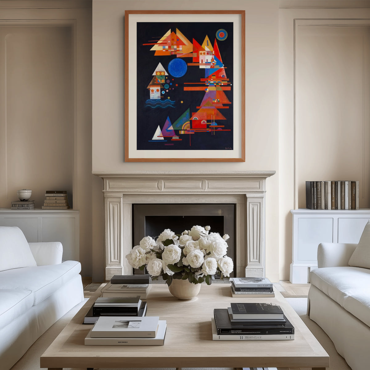 Puntos en el arco - Wassily Kandinsky - Lienzo premium 430g (calidad de galeria)
