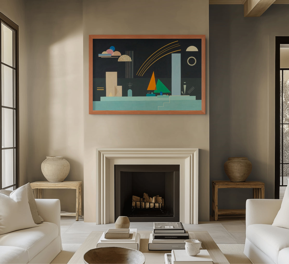 En reposo - Wassily Kandinsky - Lienzo premium 430g (calidad de galeria)