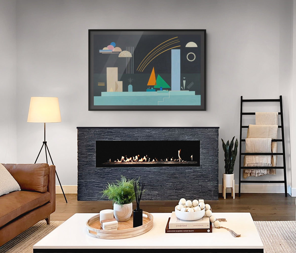 En reposo - Wassily Kandinsky - Lienzo premium 430g (calidad de galeria)