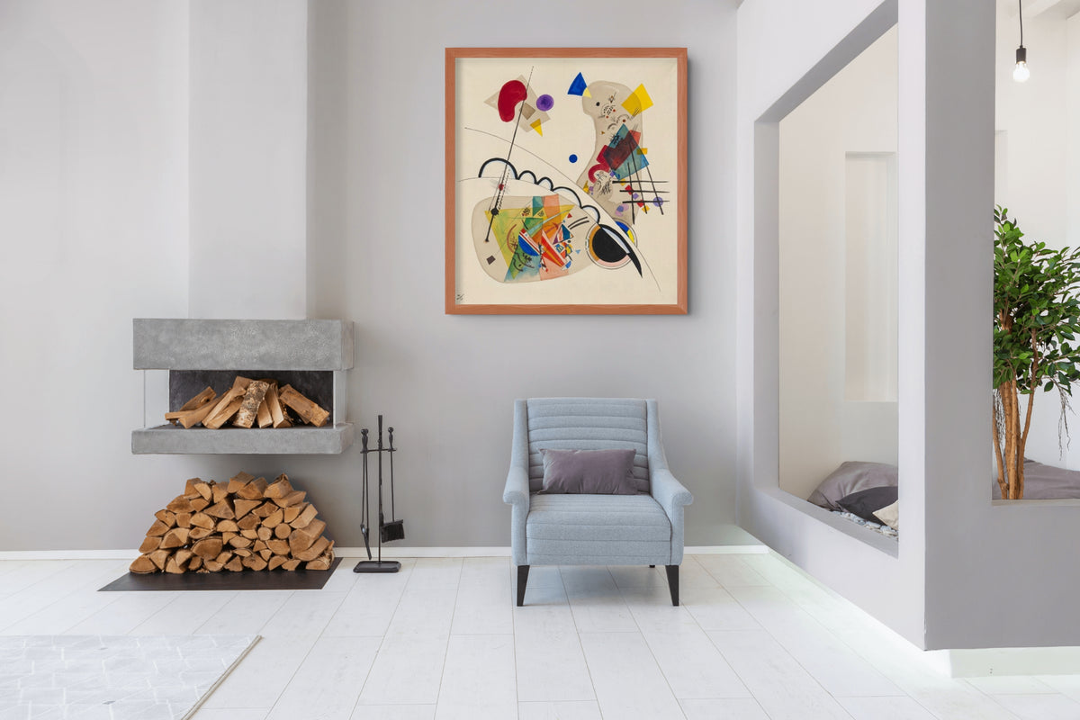 Dama con abanico - Wassily Kandinsky - Lienzo premium 430g (calidad de galeria)