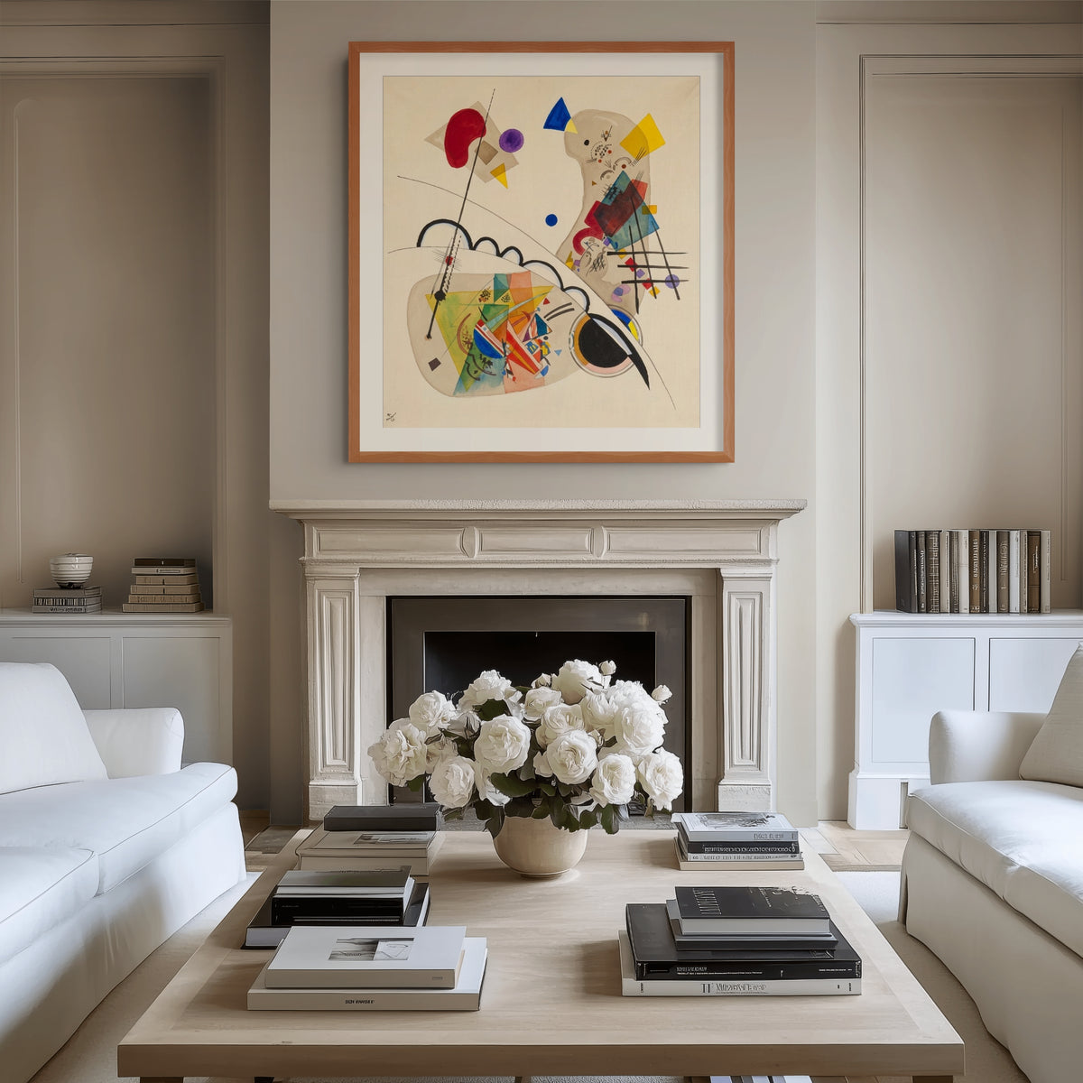 Dama con abanico - Wassily Kandinsky - Lienzo premium 430g (calidad de galeria)