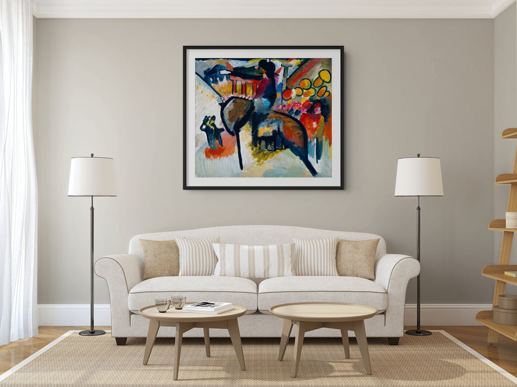 Couple on Horseback - Wassily Kandinsky - Premium 430g canvas (gallery quality)