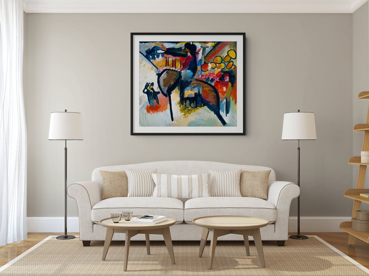 Couple on Horseback - Wassily Kandinsky - Premium 430g canvas (gallery quality)
